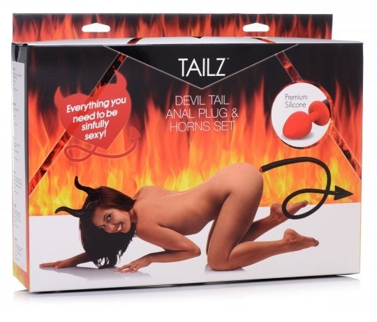 Tailz: Devil Tail Anal Plug and Devil Horns