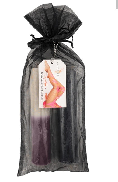 WILDFIRE - Wax Play Candle Purple/White + Black - JUST IN!