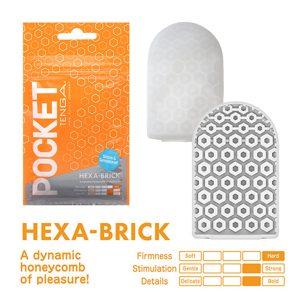 Tenga - Pocket Stroker Hexa-Brick - POPULAR ITEM!