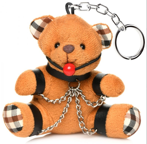 Gagged Teddy Bear Keychain - NEW!