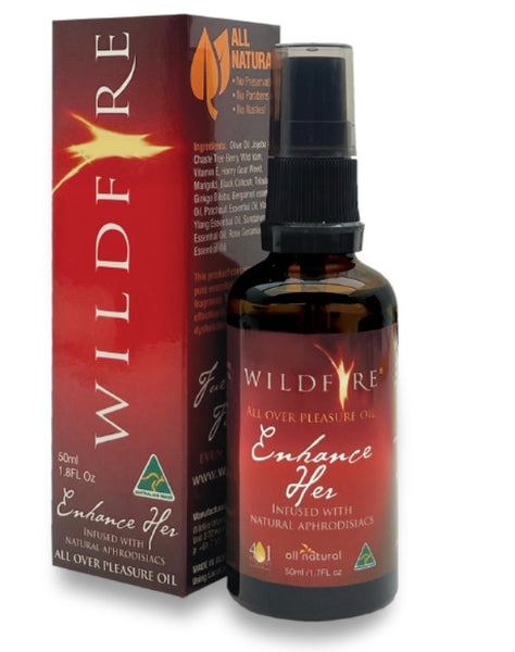 Wildfire 4-In-1 All Over Pleasure Oil - Enhance Her 50MLS - JUST IN!