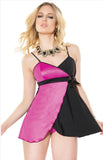 Reversible Baby Doll - Black/Red or Black/Fuchsia