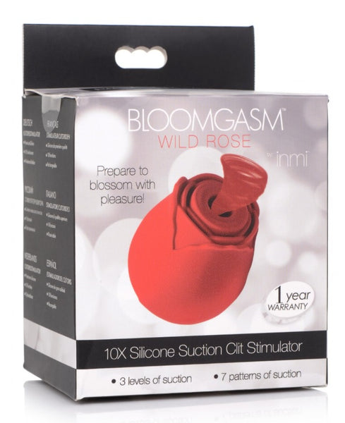 Bloomgasm Wild Rose 10X Silicone Clit Stimulator -  NEW !