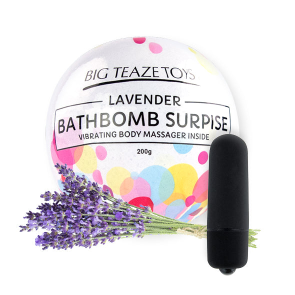 Bath Bomb Surprise with Vibrating Body Massager Lavender - NEW!