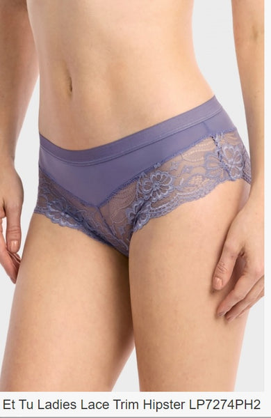 Ladies Lace Trim Hipster NEW !