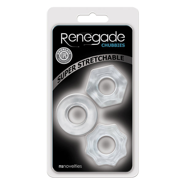 Renegade Chubbies Cockrings - Clear -NEW!