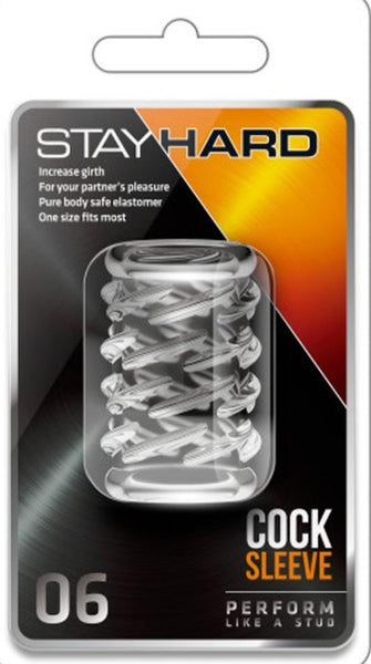 Stay Hard Cock Sleeve 06 Clear 2 Inch - NEW ARRIVED!