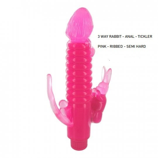 Ribbed Rabbit with Anal Tickler - NEW!!