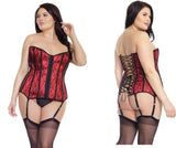 Bridal - Satin Corset with Lace overlay