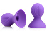 Set of 2 Silicone Nipple Suckers - Purple