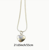 LADYLUXE - 925 Pendant Necklace Sterling Silver Solid Small Heart Pendant