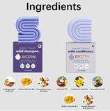 Purple Toning Biotin Shampoo and Conditioner Bar Soap - 2 Piece Pack