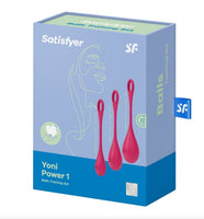 Satisfyer Yoni Power Balls 1 - Red 3 Pc Set