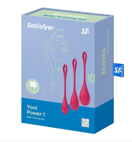 Satisfyer Yoni Power Balls 1 - Red 3 Pc Set - JUST IN !