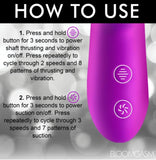 Thrust Wave Thrusting and Sucking Silicone Rabbit Vibrator - New Product!