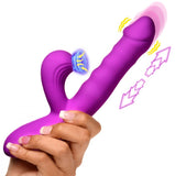 Thrust Wave Thrusting and Sucking Silicone Rabbit Vibrator - New Product!