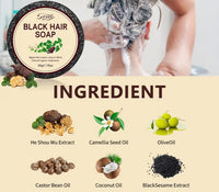 Black Hair Soap Bar