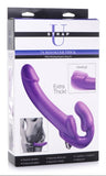 7X Revolver 2 Inch Thick Vibrating Strapless Strap-on PURPLE  - SELLING FAST!