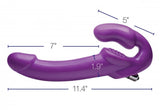 7X Revolver 2 Inch Thick Vibrating Strapless Strap-on PURPLE  - SELLING FAST!