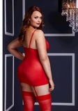 Leopard Print Basque CHEMISE With Garter Stays - JUST IN!