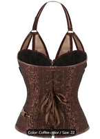 Punk Corset Top - Black & Gold
