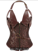 Punk Corset Top - Black & Gold