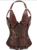 Punk Corset Top - Black & Gold
