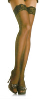 Ladyluxe Black Thigh High Sheer Stockings - JUST IN!