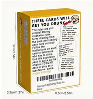 "These Cards Will Get You Drunk Too" Party Drinking Card Game