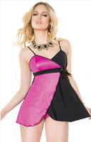 Reversible Baby Doll - Black/Red or Black/Fuchsia