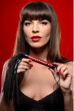 Crimson Tied Embossed Flogger