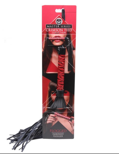 Crimson Tied Embossed Flogger