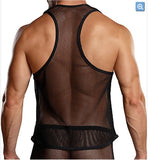 Male Power Stretch Net Tank Top
